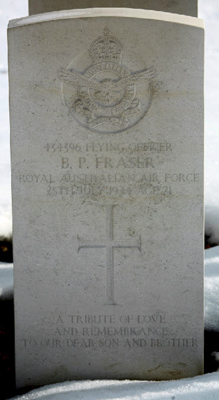 F/O Bryan Patrick Fraser<br/><br /><br />died July 25th, 1944